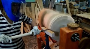 Изготовление большого токарного станка по дереву (Making a large wood lathe) КБ "ВУД-КАНОЭ"