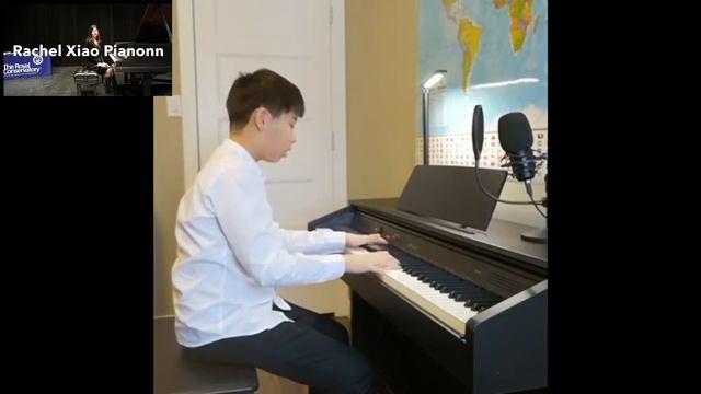 RCM | piano repertoire level 6 |Gaoyuan won first by playing Handel: Sarabande In D Minor. смотреть онлайн