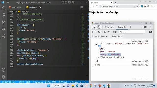 Object Define Property - Part-7 || JavaScript tutorial for Beginners || Tutorial - 34