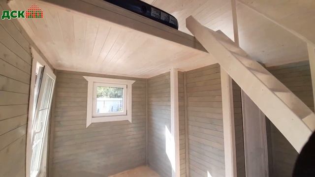 ДОМ “ЛОФТ” 6 на 4 м. + ТЕРРАСА НА БЕРЕГУ РЕКИ СЯСЬ, ПОСТРОЕН И ПОКРАШЕН. 20 мгновений стройки, 11 смотреть онлайн