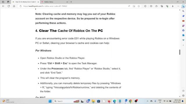 How To Fix Roblox Error Code E01 смотреть онлайн