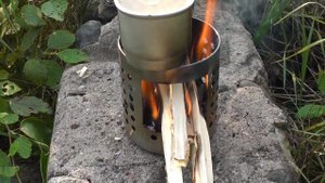 Печка-щепочница. Бомжепечка от икеи. Изготовление и тест