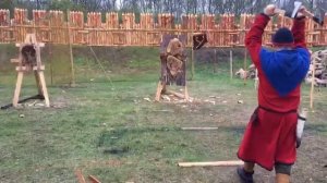 Метание топора с двух рук / Русборг 2021