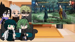 Some S class heroes react to Saitama VS Psychic Sisters || Gacha Club ||