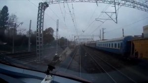 Вид из кабины "Сапсан"