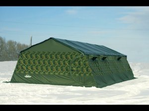 Армейская палатка Терма 2М-611. Сборка и обзор. Площадь 60 кв.м!