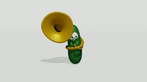 Огурец играет на трубе в 1080p 60fps