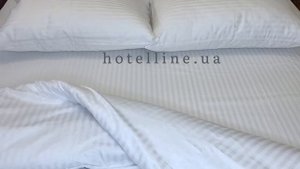 Постельное белье Lotus Отель Сатин Страйп белый 1*1 Турция, постельное белье для отелей, Сатин опто