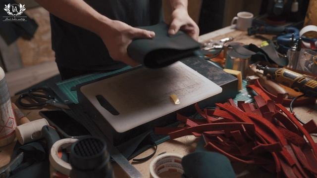Кожаный ежедневник на кольцах из натуральной кожи формата А5 своими руками.
