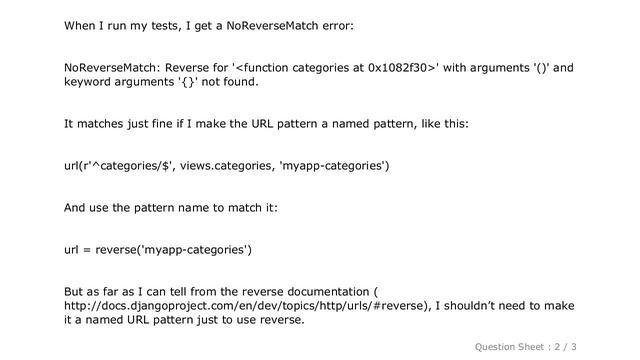 Django : How do I use django.core.urlresolvers.reverse with a function reference instead of a named смотреть онлайн