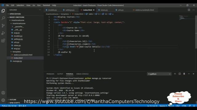 Insert Using One to One Field Value In Django 3 0 7 смотреть онлайн