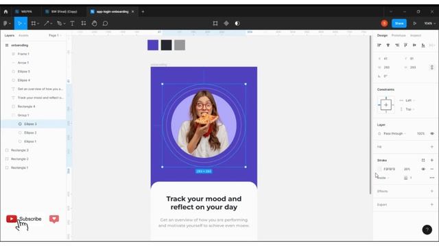 App Design using Figma | Onboarding and Login Screen Design