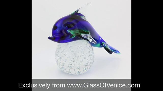 Murano Glass Dolphin Sculpture | www.GlassOfVenice.com смотреть онлайн