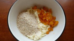 Творожное печенье с овсянкой