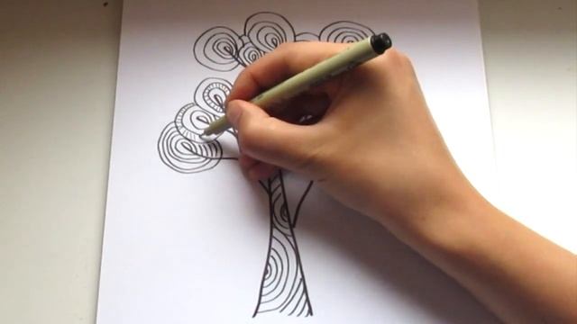 КАК НАРИСОВАТЬ ДЕРЕВО / Рисуем волшебное дерево / урок рисования для начинающих смотреть онлайн