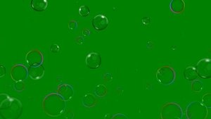 ФУТАЖ -ВОДЯНЫЕ  ПУЗЫРИ  - ХРОМАКЕЙ НА ЗЕЛЕНОМ ФОНЕ