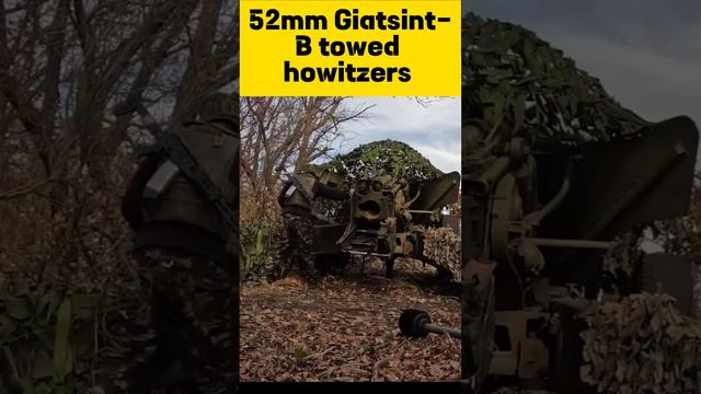 Russian 152-mm Giatsint-B Towed Howitzers in Action: A Powerful Showcase!