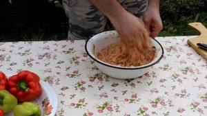 Люля-кебаб из курицы, шашлык с грибами