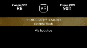 Canon EOS R8 vs. Canon EOS 90D: A Comparison of Specifications