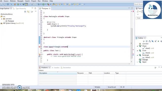 Core Java 53 - Abstract Class Examples смотреть онлайн