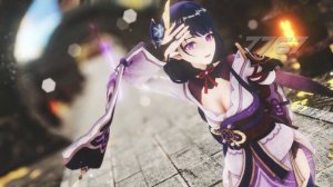 MMD ›› Gokuraku Jodo. 極楽浄土 [Raiden Shogun  (Genshin Impact)]