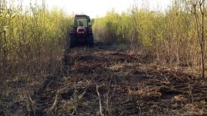 Работа мульчера Seppi на базе МТЗ 1523