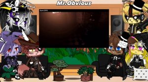 Fnaf 1 + Puppet react to William Afton | Gacha x Fnaf | My version | Pt 2