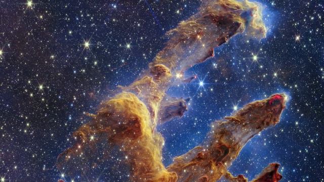The PILLARS OF CREATION seen by the James Webb in HD