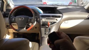 Штатный автозапуск lexus rx350