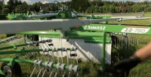 Грабли 2-х роторные SaMASZ Z2-780 в работе