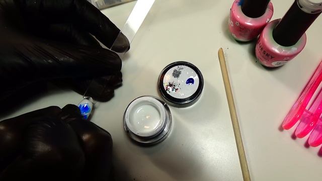 Быстрый дизайн ногтей для новичка. Акварельный гель лак Bluesky Flower смотреть онлайн