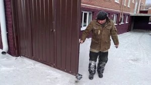 Ворота откатные, калитка раздвижная