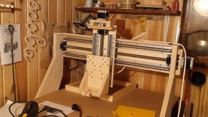 ЧПУ станок своими руками из фанеры.  Первый запуск. DIY CNC plywood