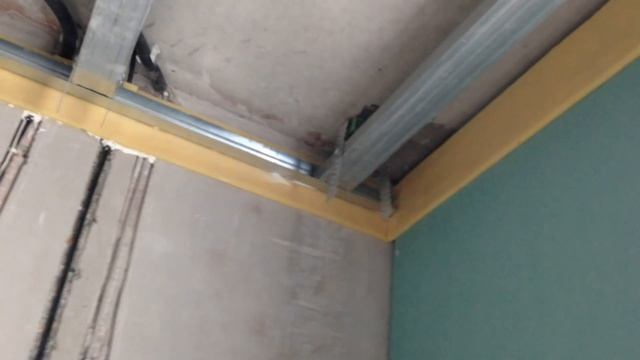 Шумо-виброизоляция потолка из ГКЛ.