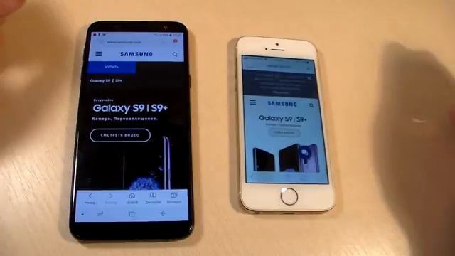 Samsung Galaxy J6 vs iPhone 5S (HD) смотреть онлайн