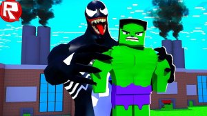 РОБЛОКС ВЕНОМ ПОЙМАЛ ХАЛКА И КАК Я СТАЛ VENOM СИМУЛЯТОР ROBLOX ВИДЕО ВЕСЕЛАЯ ИГРА ДЛЯ ДЕТЕЙ