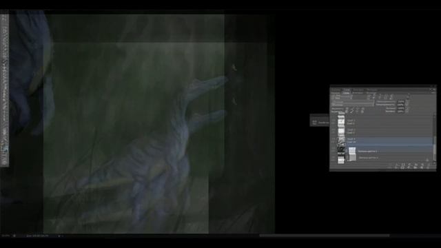 Рисование зухомима мышкой | Drawing of suchomimus by mouse смотреть онлайн