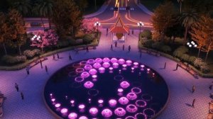 красивая танцующий фонтан поющий фонтан музыкальный фонтан дизайн видео | Himalaya Music Fountain