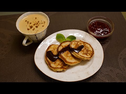 Овсяные оладьи на кефире, с яблоками. Вкусные и почти диетические оладьи.