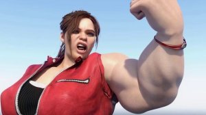 Claire Redfield Giant She Hulk Transformation