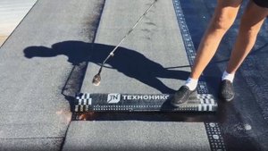 «Молвест». Наплавление гидроизоляционного материала "Технониколь".