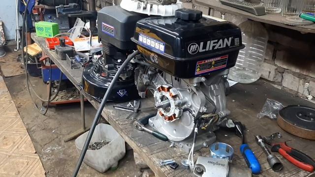 Самодельный минитрактор переломка от А до Я. Серия 23. Установка катушки освещения 7А на LIFAN 177F смотреть онлайн