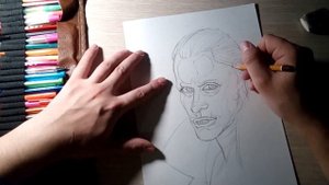 Поэтапный рисунок Джокера (Джаред Лето)