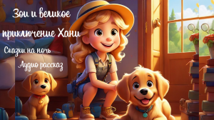 Сказки для детей 4-6 ле Зои и Хани: Волшебное Путешествие к Секретному Саду!т