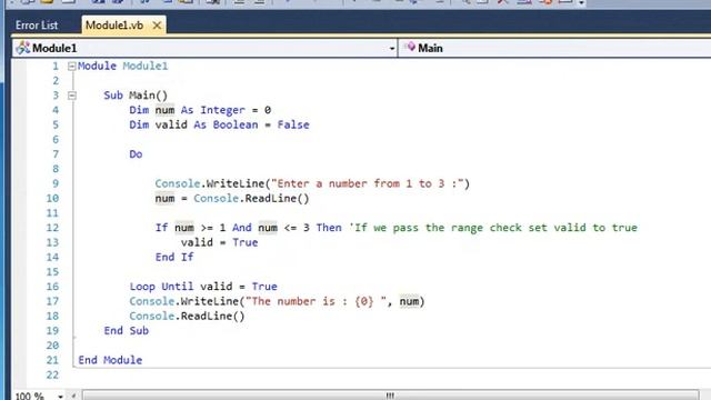 Simple range and data validation using try catch смотреть онлайн