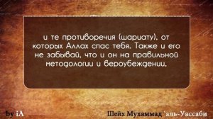 Наставление большого учёного шейха Мухаммада `Абдуль-Уаххаба аль-Уассаби