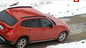 BMW X1 xDrive на бездорожье.