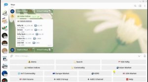 MAYA THE CHAT BOT . NUMBER  1 BOT ON TELEGRAM  FOR KEEPING TRACK OF   INDIAN AND FOREIGN MARKETS .