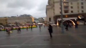 Москва 823 проезд Воскресенские Ворота, Нулевой километр, площадь Революции осень день
