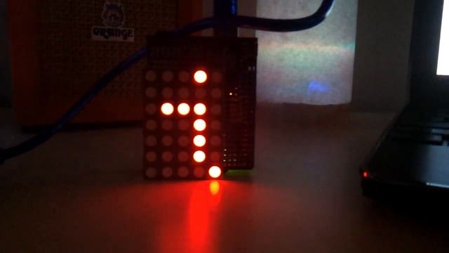 RSS reader with Arduino, a LED matrix, RaspberryPi, Python and websockets